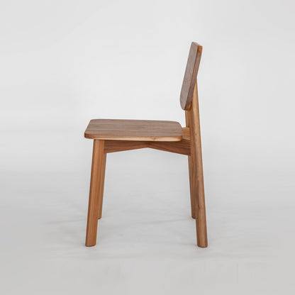 Muhuhu Dining Chair | Solid American Walnut Natural (Ex Display Stock)