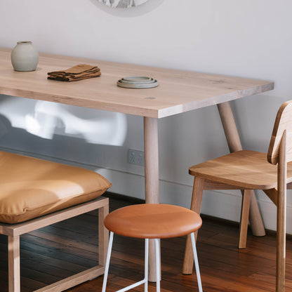 Tambootie Table Rectangle 2.4M American Oak White Wash (Showroom Stock)