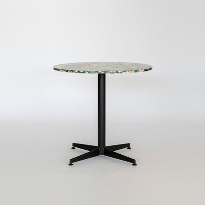Harri Table 800 Dia | Italian Terrazzo | Black Steel (In Stock)