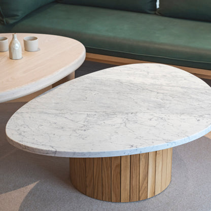 Carrara Marble Coffee Table 900 x 700 x 300 H (Clearance Stock)