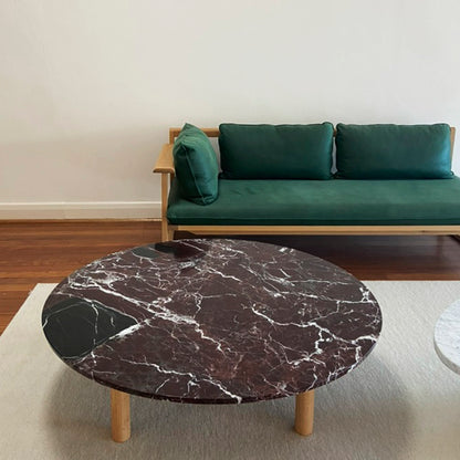 Rosso Levanto Marble Coffee Table 1250 Dia x 350 H (Clearance Stock)